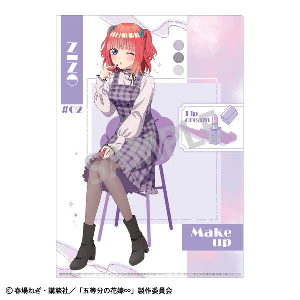 『五等分の花嫁』A4シングルクリアファイル 中野二乃 メイクアップ