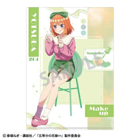 『五等分の花嫁』A4シングルクリアファイル 中野四葉 メイクアップ