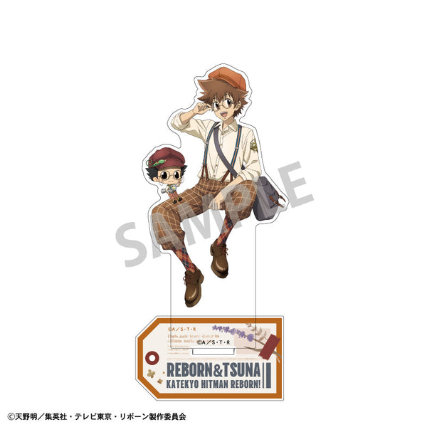 『家庭教師ヒットマンREBORN!』アクリルスタンド_リボーン&沢田 綱吉/英国ファッション