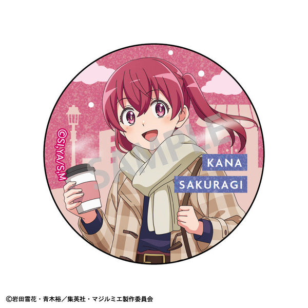 『株式会社マジルミエ』トレーディンググリッター缶バッジ/冬のおでかけ【BOX】