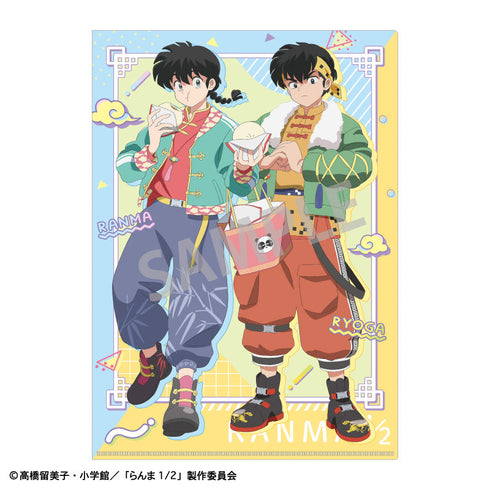 『らんま1/2』A4シングルクリアファイル_早乙女 乱馬&響 良牙/チャイナコーデ