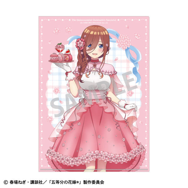 『五等分の花嫁』A4シングルクリアファイル_中野三玖/桜アフタヌーンティー