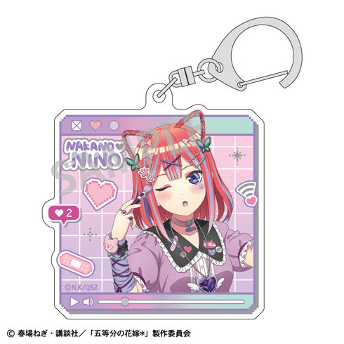 『五等分の花嫁*』アクリルキーホルダー_中野二乃/配信者なりきり