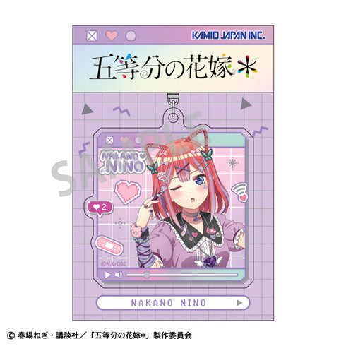 『五等分の花嫁*』アクリルキーホルダー_中野二乃/配信者なりきり