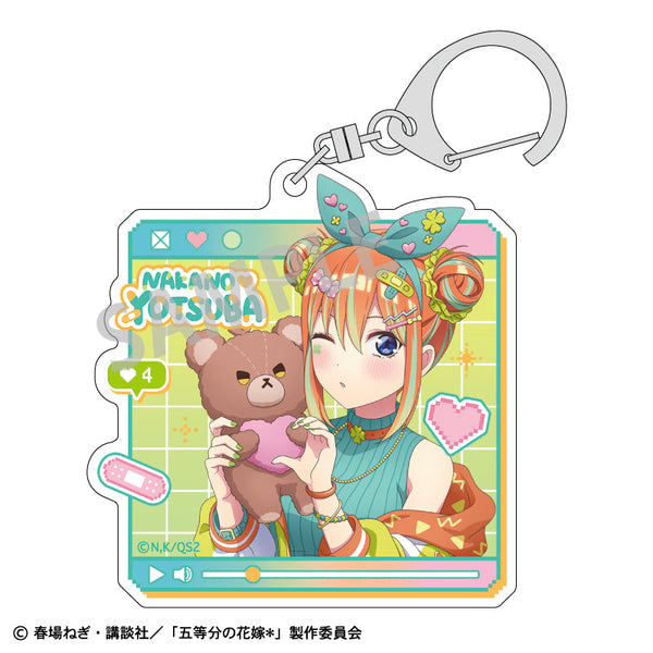 『五等分の花嫁*』アクリルキーホルダー_中野四葉/配信者なりきり