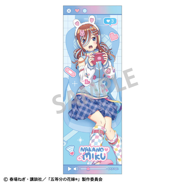 『五等分の花嫁*』ロングスクエア缶バッジ_中野三玖/配信者なりきり