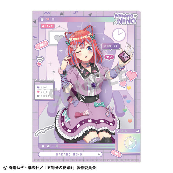 『五等分の花嫁*』A4シングルクリアファイル_中野二乃/配信者なりきり