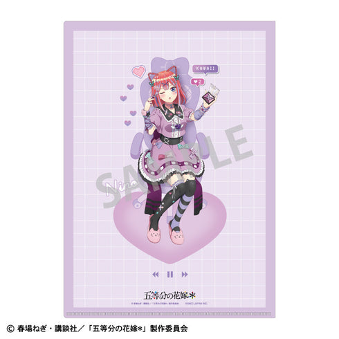 『五等分の花嫁*』A4シングルクリアファイル_中野二乃/配信者なりきり