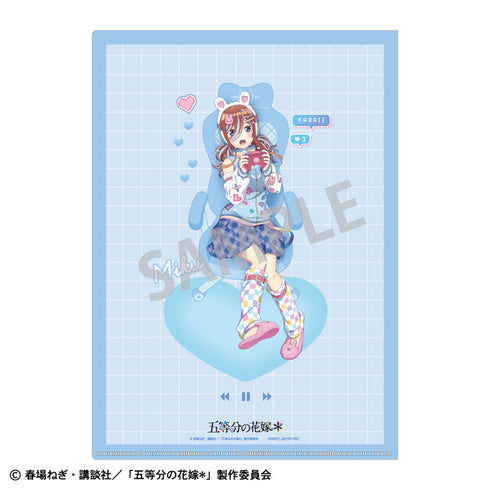 『五等分の花嫁*』A4シングルクリアファイル_中野三玖/配信者なりきり