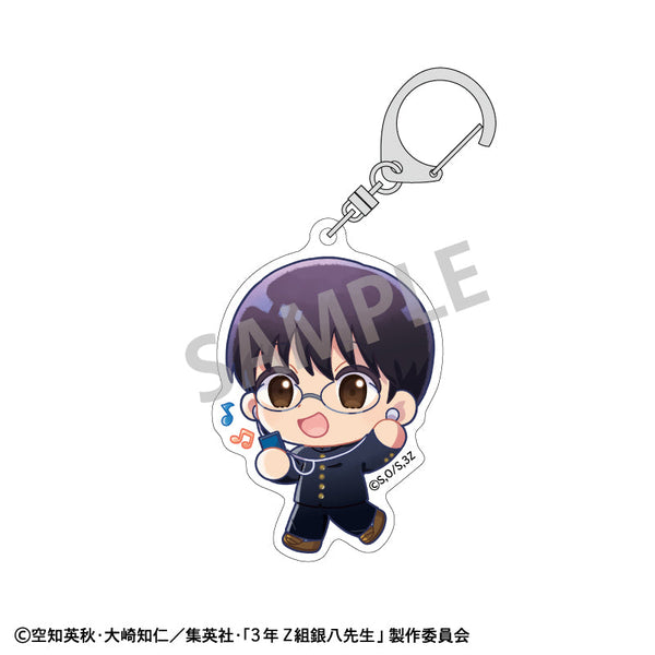 『3年Z組銀八先生』アクリルキーホルダー_志村新八/登校風景描き起こし