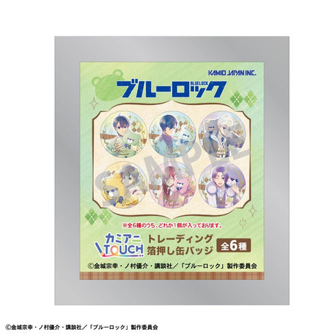 『ブルーロック』トレーディング箔押し缶バッジ/テディベア/カミアニTOUCH【BOX】
