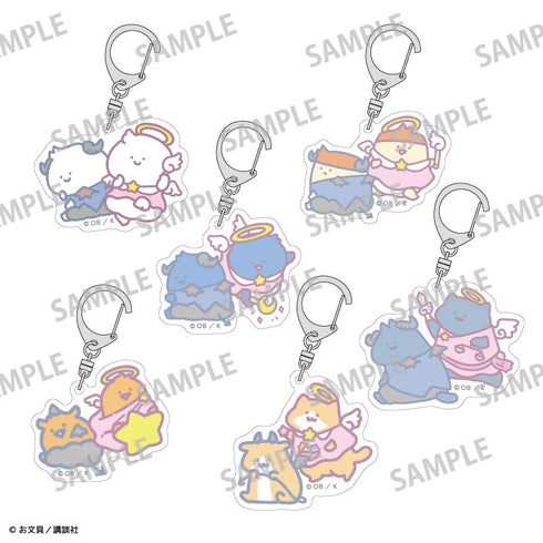 『お文具といっしょ』【BOX】トレーディングアクリルキーホルダー/てんしとあくま