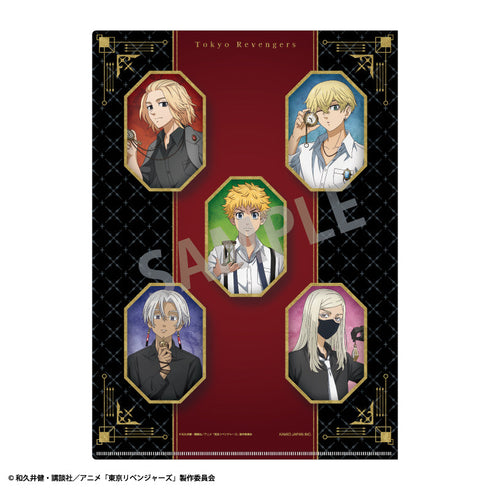 『東京リベンジャーズ』A4シングルクリアファイル_花垣 武道/集合/モノトーンコーデ×時計
