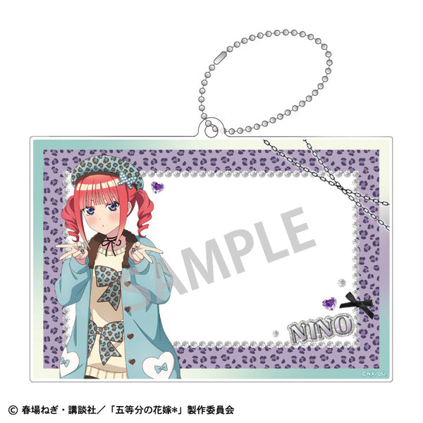 『五等分の花嫁*』フォトフレームキーホルダー 中野二乃/チョコミントGAL