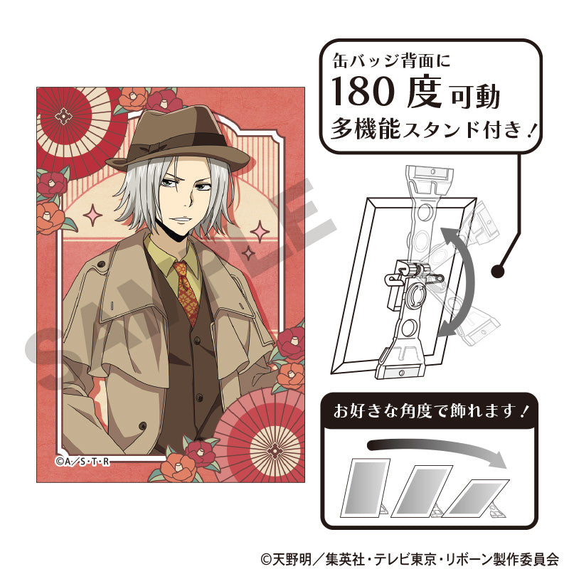 家庭教師ヒットマンREBORN!』アート缶バッジ 獄寺隼人 レトロコーデ