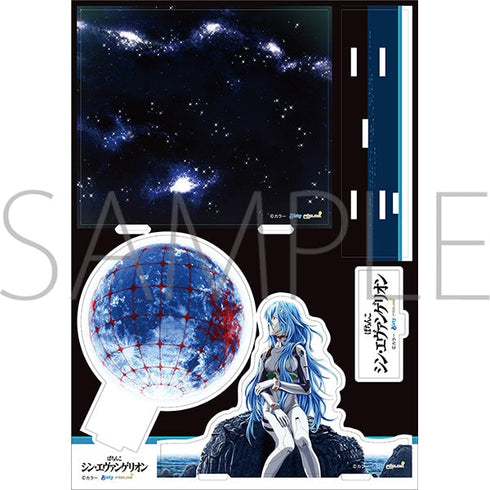 『エヴァンゲリオン』アクリルジオラマ/綾波レイ(ロングヘア)、ぱちんこシン・エヴァンゲリオン