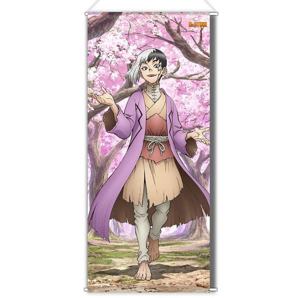 『Dr.STONE』【描き下ろし】BIGタペストリー あさぎりゲン(桜)【202504再販】