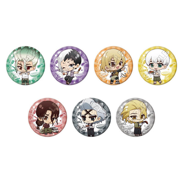 『Dr.STONE』ちびっつ! バーベキュー 缶バッジ ※1BOX=7入