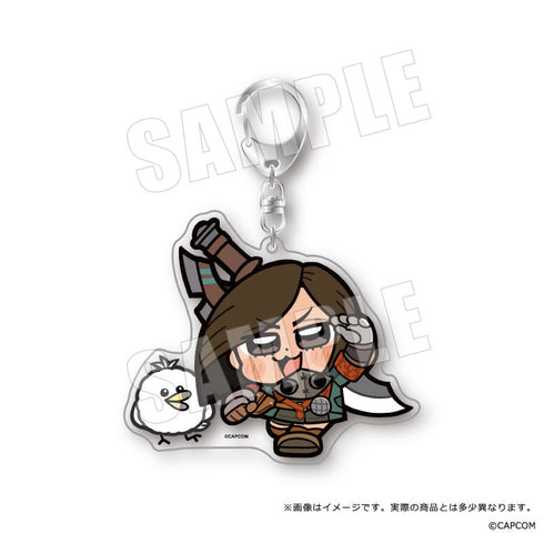 『モンスターハンターワイルズ×ぶくぶ』おおきめアクリルキーホルダー 01 ハンター ホープ装備