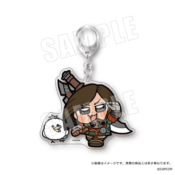 『モンスターハンターワイルズ×ぶくぶ』おおきめアクリルキーホルダー 01 ハンター ホープ装備