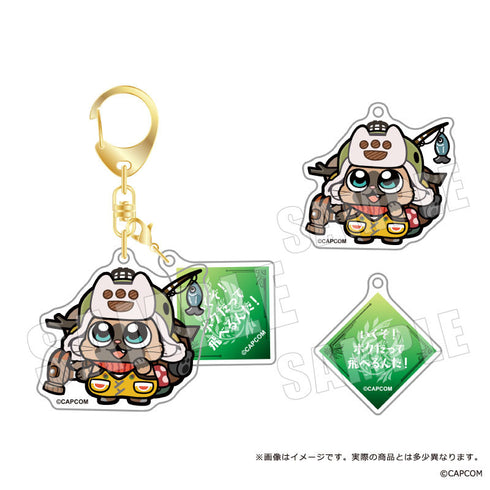 『モンスターハンターワイルズ×ぶくぶ』セリフアクリルキーホルダー 02 オトモアイルー ホープ装備