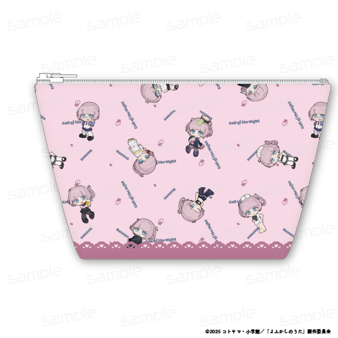 『よふかしのうた Season2』ナズナちゃんがいっぱい 合皮舟形ポーチ【202509再販】