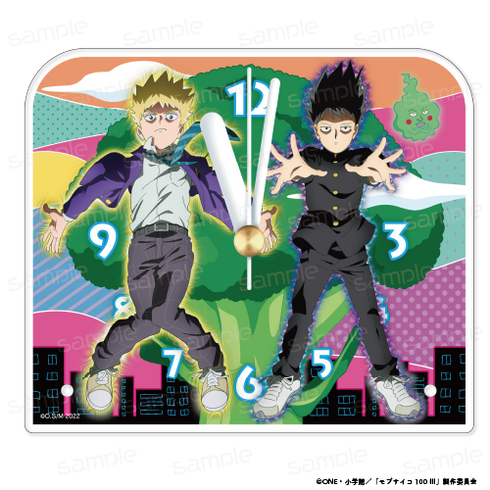 『モブサイコ100 III』アクリル置時計