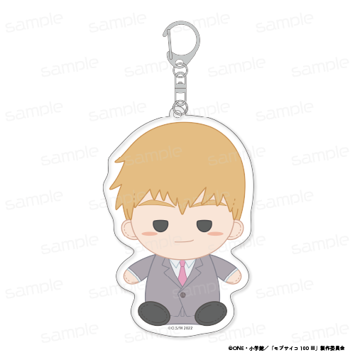 『モブサイコ100 III』おすわりもふりん アクリルキーホルダー 【霊幻 新隆 スーツ】