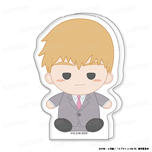 『モブサイコ100 III』おすわりもふりん アクリルminiブロック 【霊幻 新隆 スーツ】