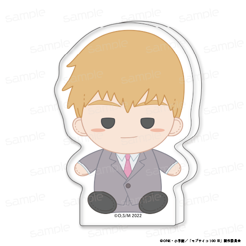 『モブサイコ100 III』おすわりもふりん アクリルminiブロック 【霊幻 新隆 スーツ】