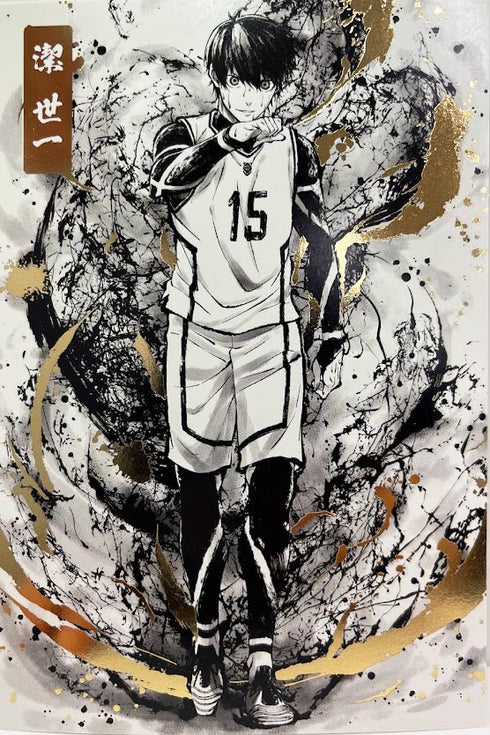『ブルーロック』金箔 ポストカード5種セット 水墨画