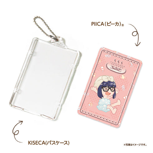 『ゆるキャン△ SEASON3』温泉風デザイン PIICAピーカ(クリアパスケース付き) 大垣千明