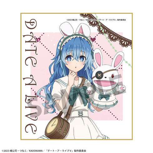 『デート・ア・ライブV』描き下ろしミニ色紙 四糸乃 不思議の国のアリス ver.