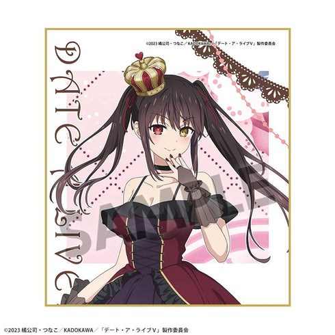 『デート・ア・ライブV』描き下ろしミニ色紙 時崎狂三 不思議の国のアリス ver.