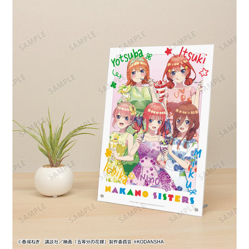 『映画 五等分の花嫁』描き下ろしイラスト 集合 フルーツワンピースver. A4アクリルパネル