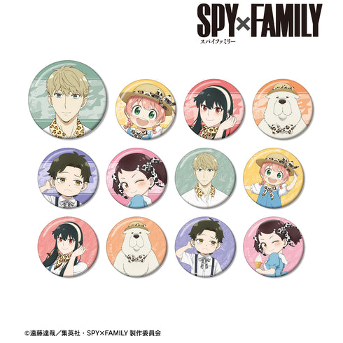 『SPY×FAMILY』東武動物公園コラボ 描き下ろしイラスト アニマル柄ver. トレーディング缶バッジ BOX