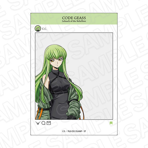 『コードギアス 反逆のルルーシュ』SNS風アクリルフレーム C.C. Street ver.