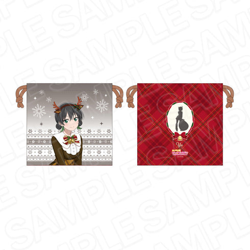 『ラブライブ!虹ヶ咲学園スクールアイドル同好会』サテン巾着 高咲 侑 トナカイ風衣装 ver.