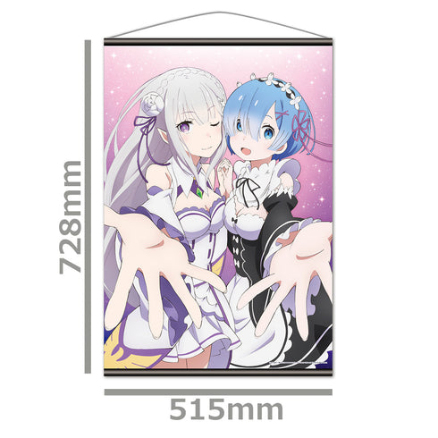 『Re:ゼロから始める異世界生活』B2タペストリー エミリア&レム ver.1【202601再販】