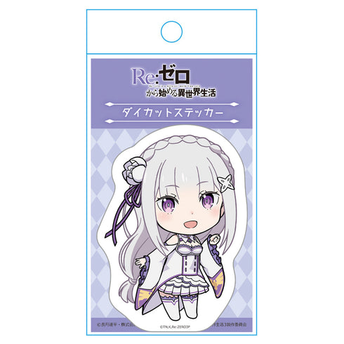 『Re:ゼロから始める異世界生活』ダイカットステッカー エミリア デフォルメver.【202601再販】