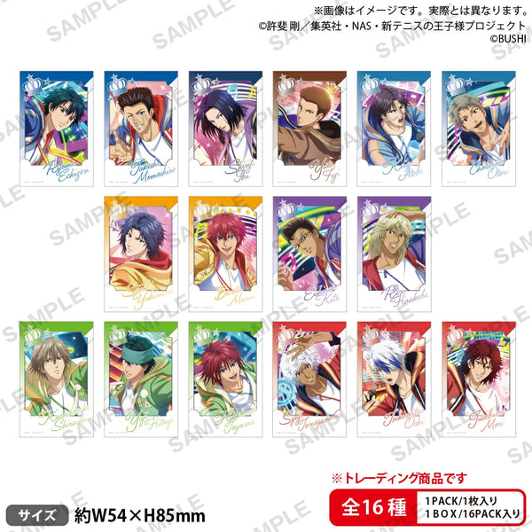 『新テニスの王子様 RisingBeat』トレーディングフォト風ステッカー THANKS!ver. BOX
