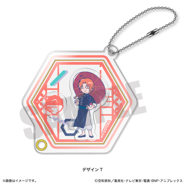 『銀魂』れとぽぷ シャカシャカアクリルキーホルダー T 神威