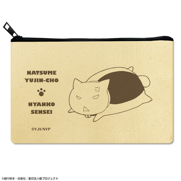 『夏目友人帳』フラットポーチ Ver.2 デザイン03(ニャンコ先生/B)【202602再販】