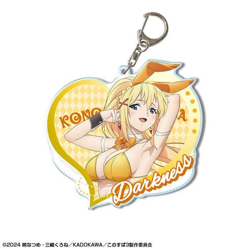『この素晴らしい世界に祝福を!34』この素晴らしい世界に祝福を!3 ビッグアクリルキーホルダー デザイン03(ダクネス/バニー風水着ver.)【描き下ろし】【202601再販】