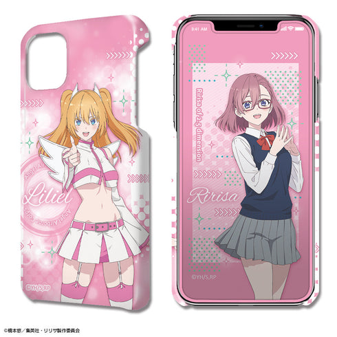 『2.5次元の誘惑』デザジャケット iPhone 12/12 Pro ケース&保護シート デザイン01(天乃リリサ/リリエル 天使空挺隊)