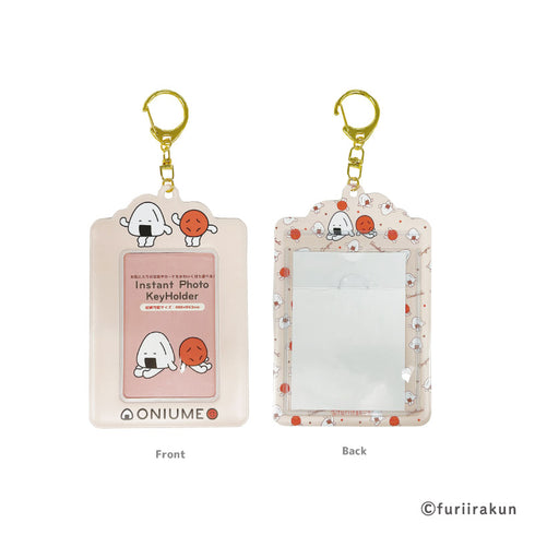 『おにうめ』インスタントフォトキーホルダー ピンク