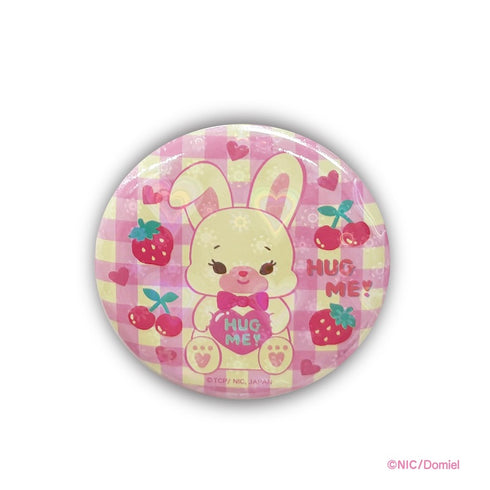 『Domiel HUG ME!』キラキラ缶バッジ バニー