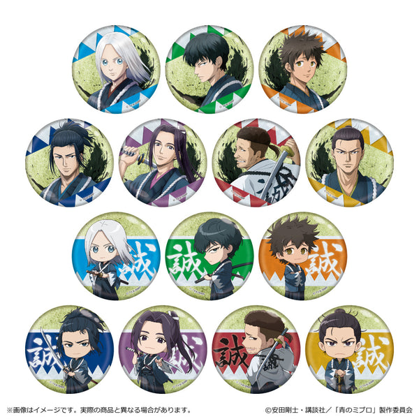 『青のミブロ』金屏風柄缶バッジ【BOX】