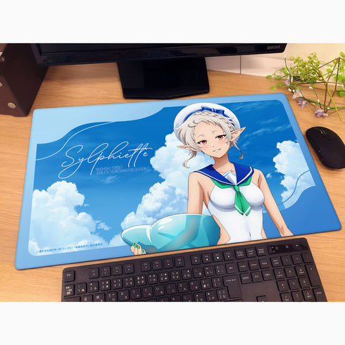 『無職転生II ~異世界行ったら本気だす~』描き下ろしラバーマット(シルフィエット/マリンセーラー水着)