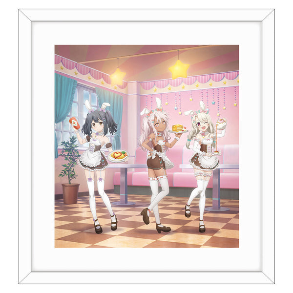 『Fate/kaleid liner プリズマ☆イリヤ Licht 名前の無い少女』描き下ろし複製原画(イリヤ&美遊&クロエ/バニーメイド)